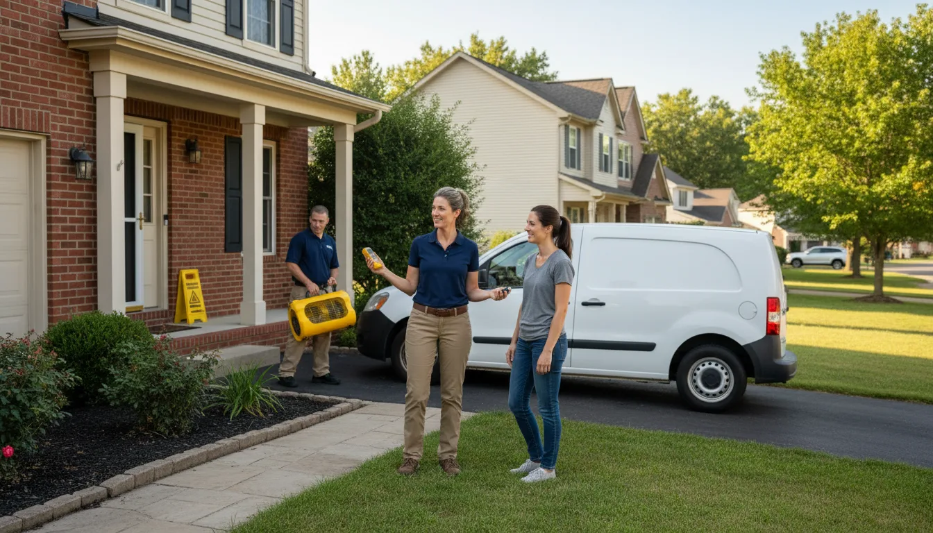 Residential water damage restoration in Dyer, NV